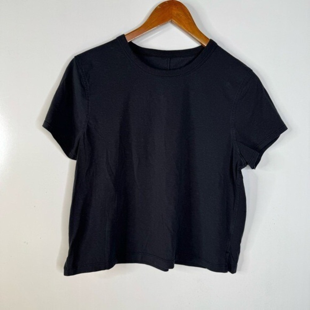 Lululemon Classic-Fit Cotton-Blend T-Shirt‎ Black
